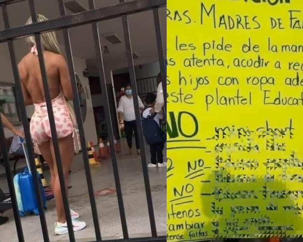 El Big Data - ¿Fodongas sí, sexys no? El 'MACHISTA' letrero que primaria  colgó para 'educar' a mamás